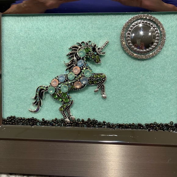 FRAMED JEWELRY ART PICTURE. HANDMADE UNIQUE OOAK GIFT 💝 IDEA - Picture 2 of 9